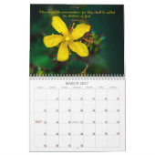 Calendrier mural 2026 des bénédictions florales (Mar 2027)