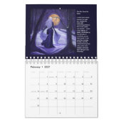 Calendrier mural 2026 des peintures de Serena King (Feb 2027)