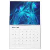 Calendrier Mural 2026 Fractal Art Abstrait Psychédélique (Mar 2026)