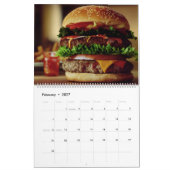 Calendrier mural 2026 Hamburger Food (Feb 2027)