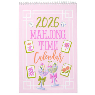 Calendrier mural 2026 Mahjong Time