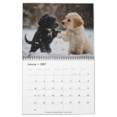 Calendrier mural 2026 pour chiots (Jan 2027)