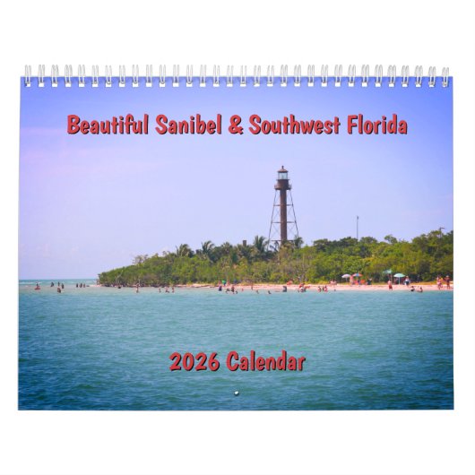 Calendrier mural 2026 Sanibel & Sud-Ouest de la Fl (Protection)
