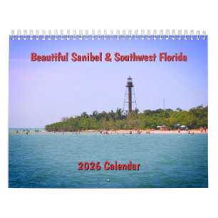Calendrier mural 2026 Sanibel & Sud-Ouest de la Fl