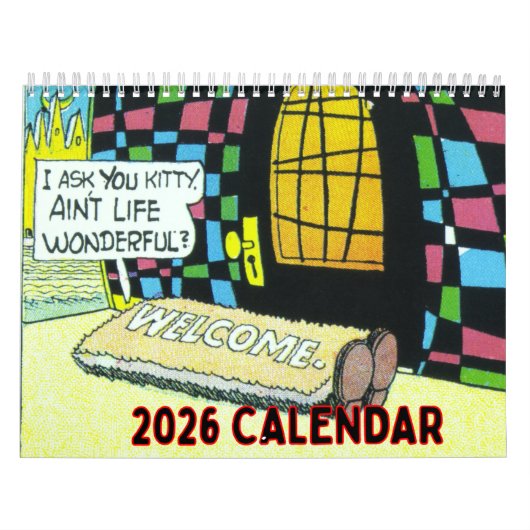 Calendrier mural 2026 Vintage Cliff Sterrett (Protection)