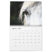 Calendrier Mural 2027 Beaux Chevaux (Feb 2027)