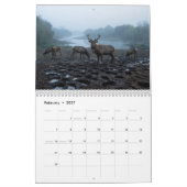 Calendrier mural 2027 du cerf du Père David (Feb 2027)