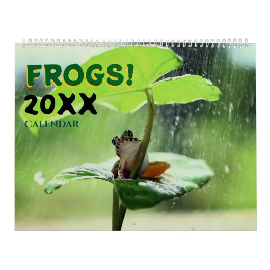 Calendrier mural 2027 Grenouilles mignonnes dans l (Protection)