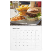Calendrier mural 2027 Hamburger Nourriture (Mar 2027)