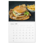 Calendrier mural 2027 Hamburger Nourriture (Jan 2027)
