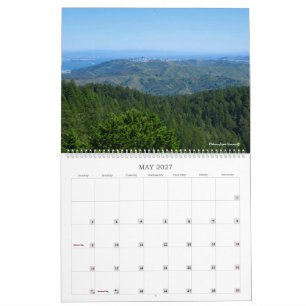 Calendrier mural 2027 Mont Tamalpais Californie 