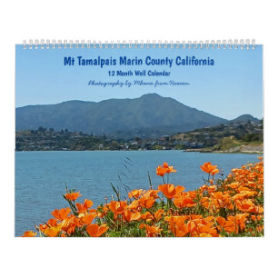 Calendrier mural 2027 Mt Tamalpais Californie 