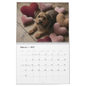 Calendrier mural 2027 Norfolk Terrier (Feb 2027)