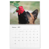 Calendrier mural 2027 pour chien berger allemand A (Feb 2027)