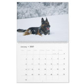 Calendrier mural 2027 pour chien berger allemand A (Jan 2027)