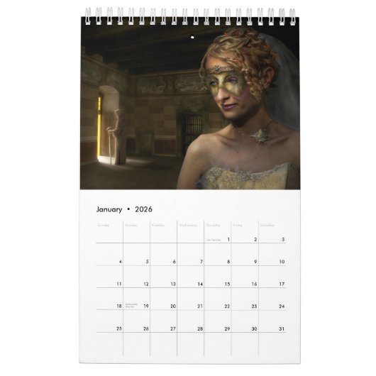 Calendrier Mural 20XX Digital Surreal & Imaginaire Art (Jan 2026)