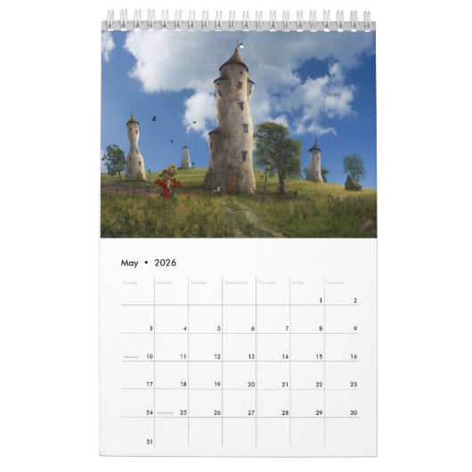 Calendrier Mural 20XX Digital Surreal & Imaginaire Art (Mai 2026)