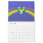 Calendrier mural 3D coeurs (Mar 2027)