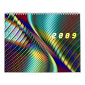 Calendrier Mural 3D effectue des fractales (Protection)