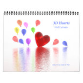 Calendrier mural 3D Hearts (Protection)