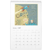 Calendrier Mural Affiches 2014 mises à jour de voyage dans l'espace (Jan 2027)