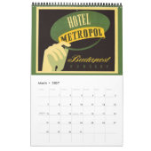 Calendrier Mural Affiches vintages sur les voyages internationaux (Mar 2027)