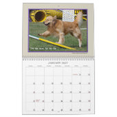 Calendrier Mural Agilité 2017 de golden retriever (Jan 2027)