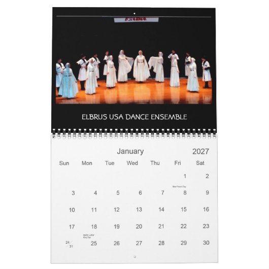CALENDRIER MURAL AKBA (Jan 2027)