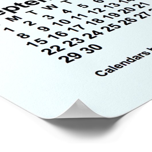 Calendrier mural Alice Blue 2024 de Janz Poster (Coin)