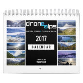 Calendrier Mural Alpes 2017 de bourdon (Protection)