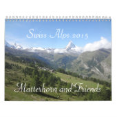 Calendrier Mural Alpes suisses 2015 de "Matterhorn et d'amis" (Protection)