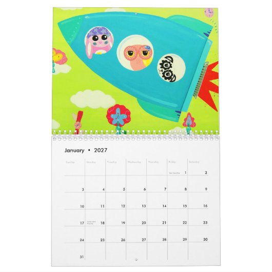 Calendrier Mural Amis affectueux, la vie affectueuse 2009 (Jan 2027)