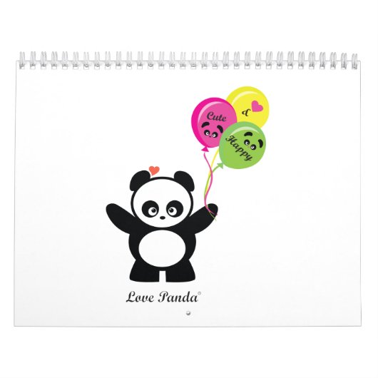 Calendrier Mural Amour Panda® (Protection)