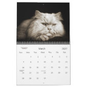 Calendrier Mural Amoureux des chats le Moins de 12 mois du chat (Mar 2027)