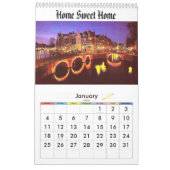 Calendrier Mural AMSTERDAM 1, AMSTERDAM, HOLLANDE,… - customisé (Jan 2026)