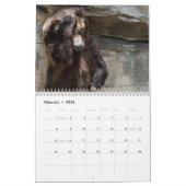 Calendrier Mural Amusement d'animal de zoo (Feb 2026)