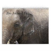 Calendrier Mural Amusement d'animal de zoo (Protection)