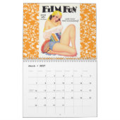 Calendrier Mural AMUSEMENT FILM vintage (Mar 2027)