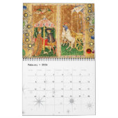 CALENDRIER MURAL ANCIENNE RENAISSANCE TAROTS PARCHEMENT FLORAL 2016 (Feb 2026)