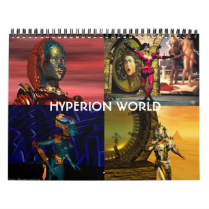 Calendrier Mural ANDROIDES, CYBORGS DE HYPERION WORLD 2017 Sci-Fi