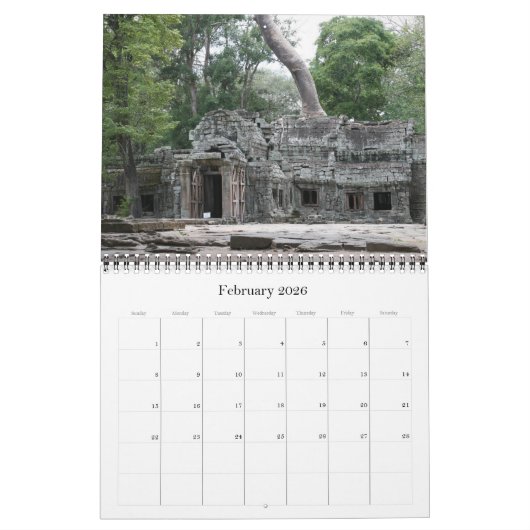 Calendrier Mural angkor wat 2026 (Feb 2026)