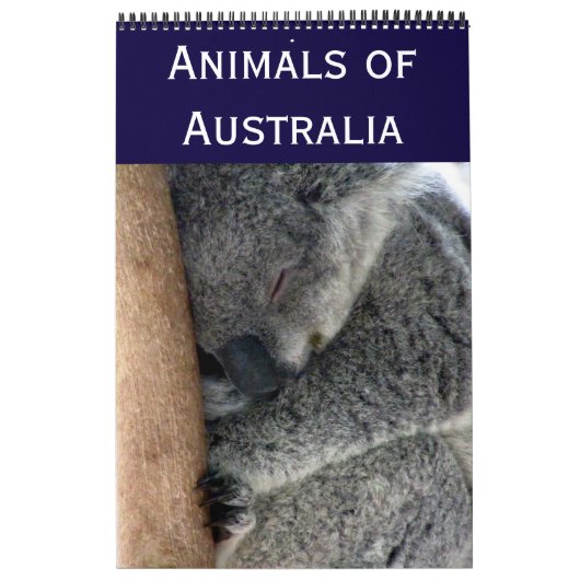 Calendrier Mural animaux australiens (Protection)