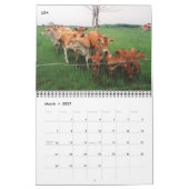 Calendrier Mural Animaux de ferme de vache (Mar 2027)