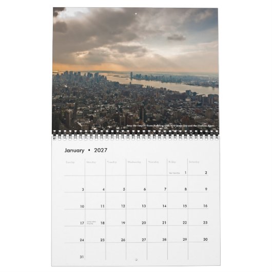 Calendrier Mural Année civile 2012, Bryan Fisher (Jan 2027)