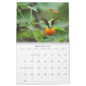 Calendrier Mural Année de colibris 'ronde (Feb 2027)