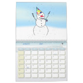 CALENDRIER MURAL ANNÉE NEIGE 'ROND (Jan 2027)