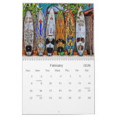 Calendrier mural annuel de Maui Hawaï (Feb 2026)