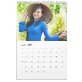 Calendrier Mural Ao Dai Vietnam (Mar 2027)
