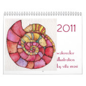 Calendrier Mural aquarelle (Protection)