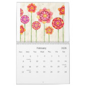 Calendrier Mural aquarelle (Feb 2026)